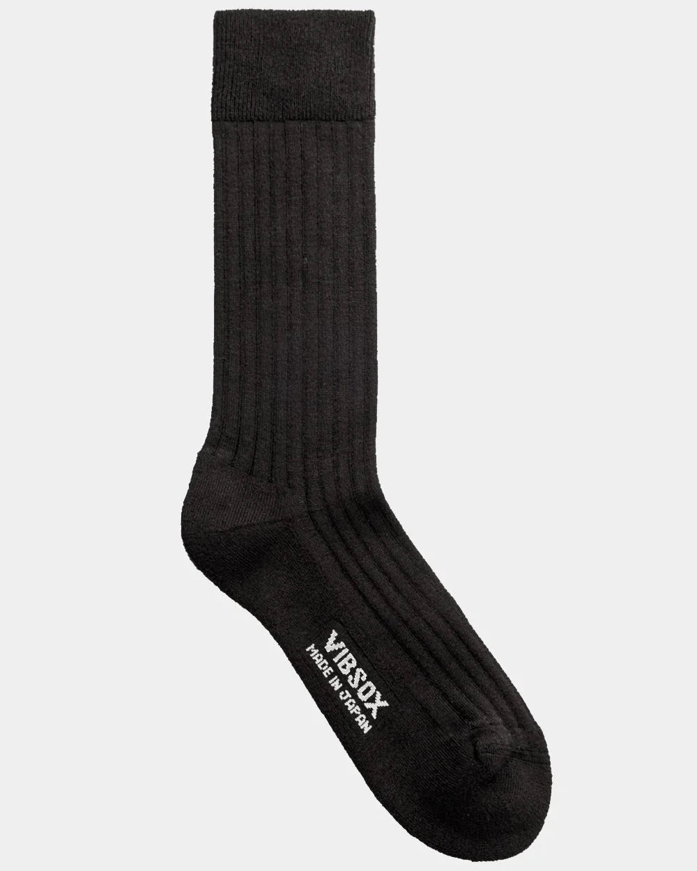 DRESS RIB PILE SOCKS, BLACK