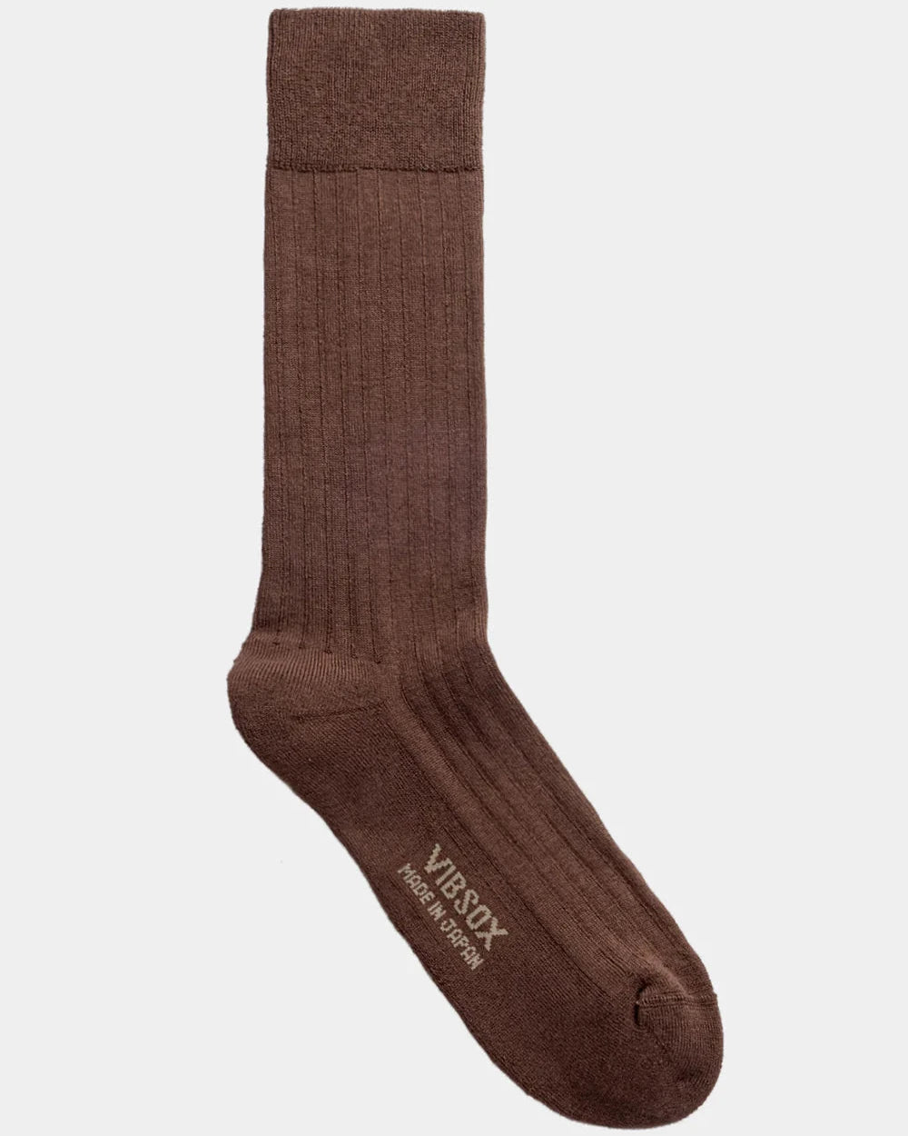 DRESS RIB PILE SOCKS, BROWN