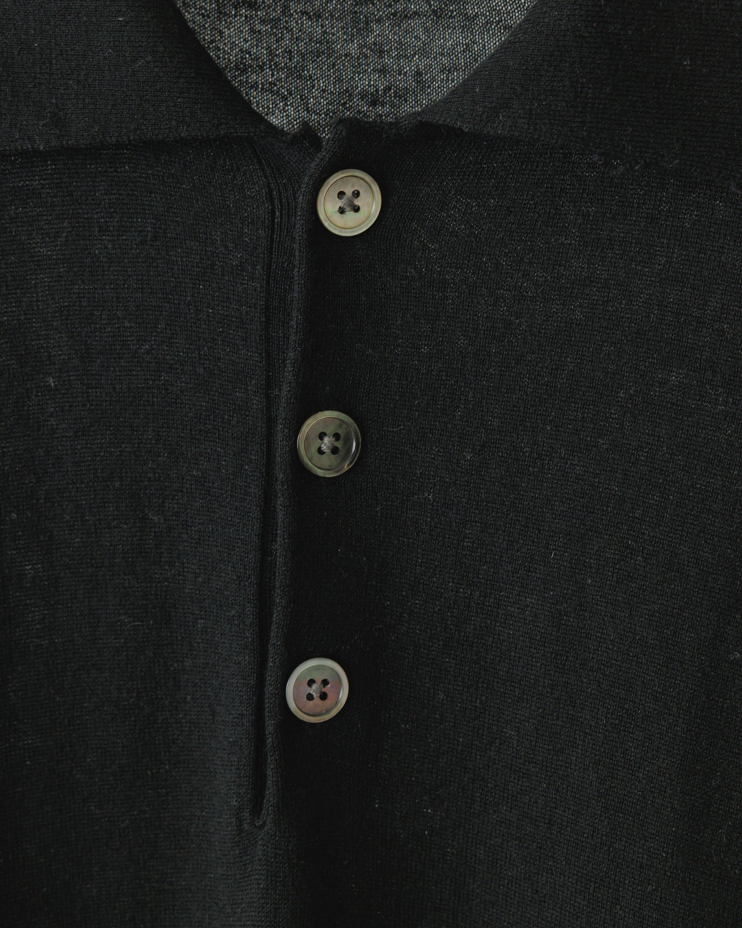 【house of naked】SILKxCASHMERE  80POLO SS, BLACK