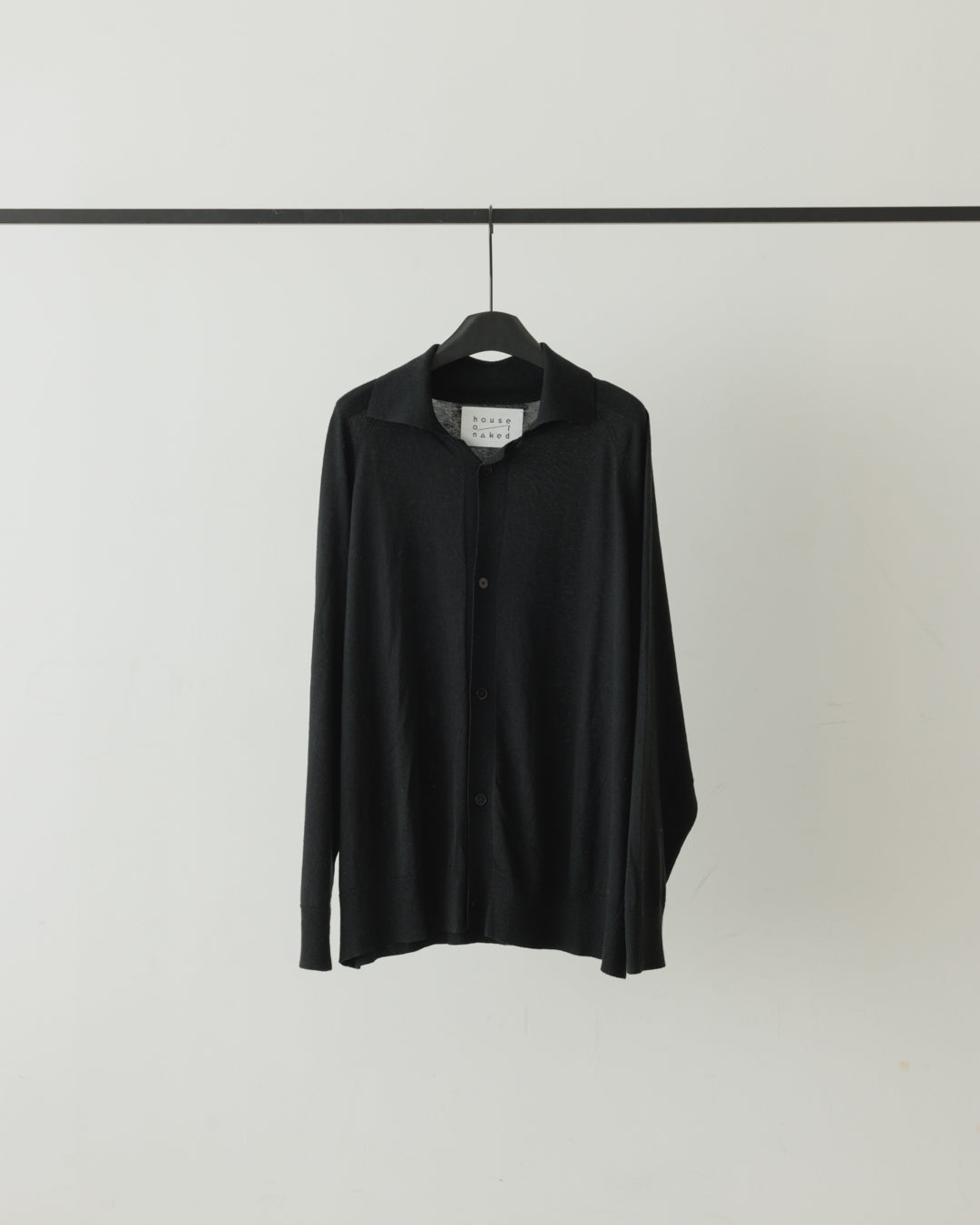 【house of naked】SILKxCASHMERE GARDIGAN I, BLACK