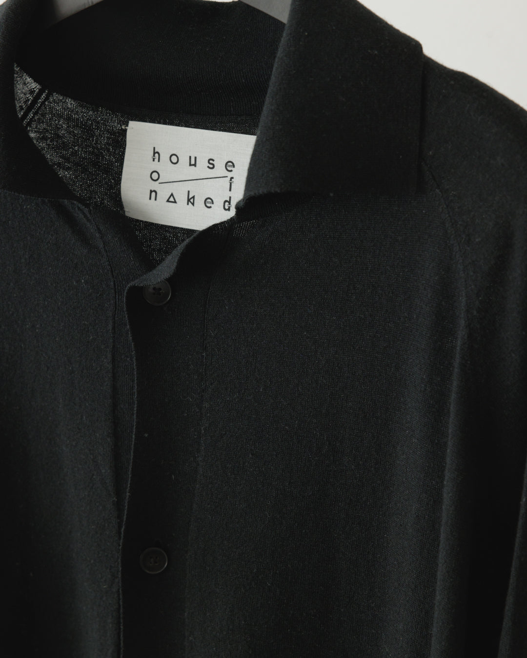 【house of naked】SILKxCASHMERE GARDIGAN I, BLACK