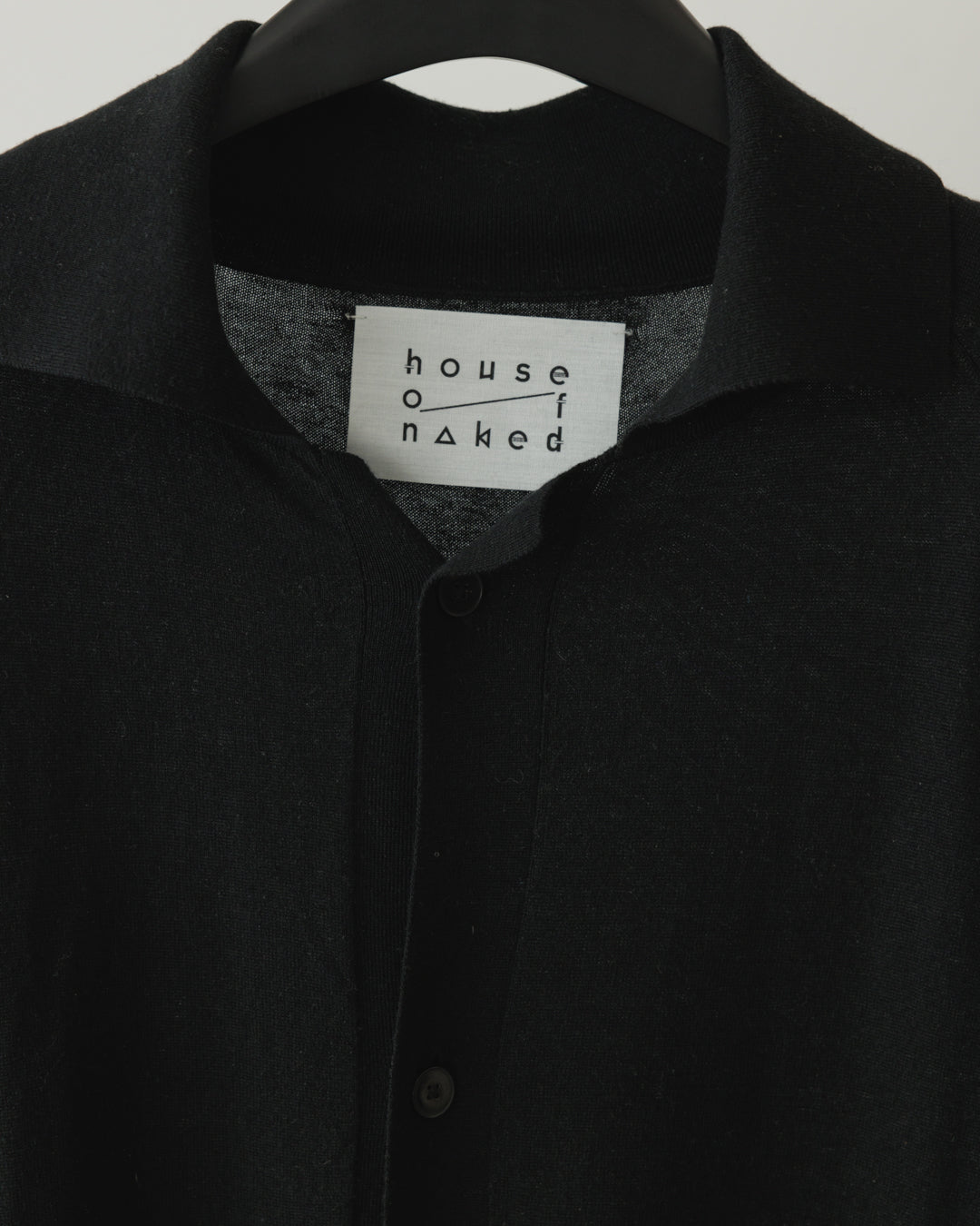 【house of naked】SILKxCASHMERE GARDIGAN I, BLACK
