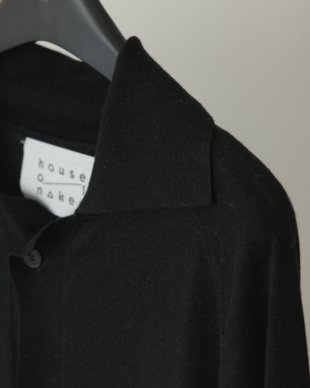 【house of naked】SILKxCASHMERE GARDIGAN I, BLACK
