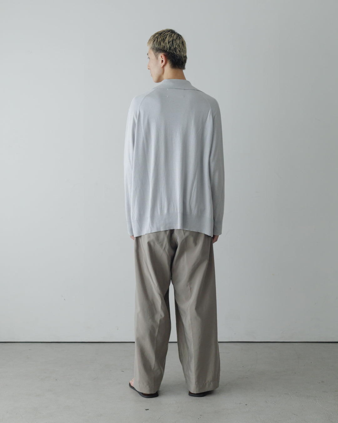 【house of naked】SILKxCASHMERE GARDIGAN I, LIGHT GRAY