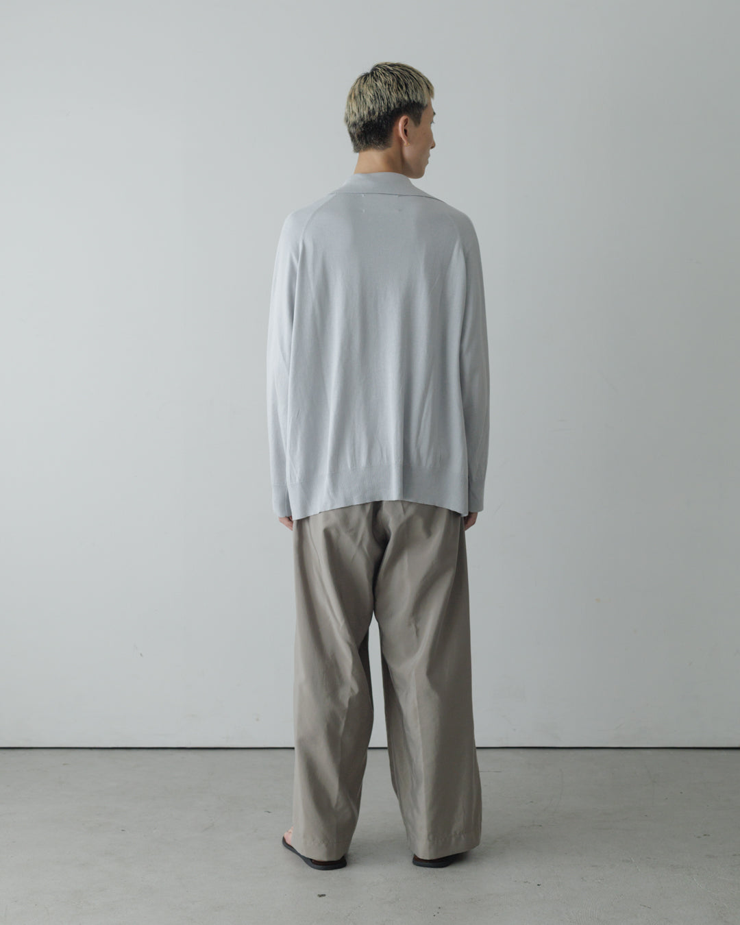 【house of naked】SILKxCASHMERE GARDIGAN I, LIGHT GRAY