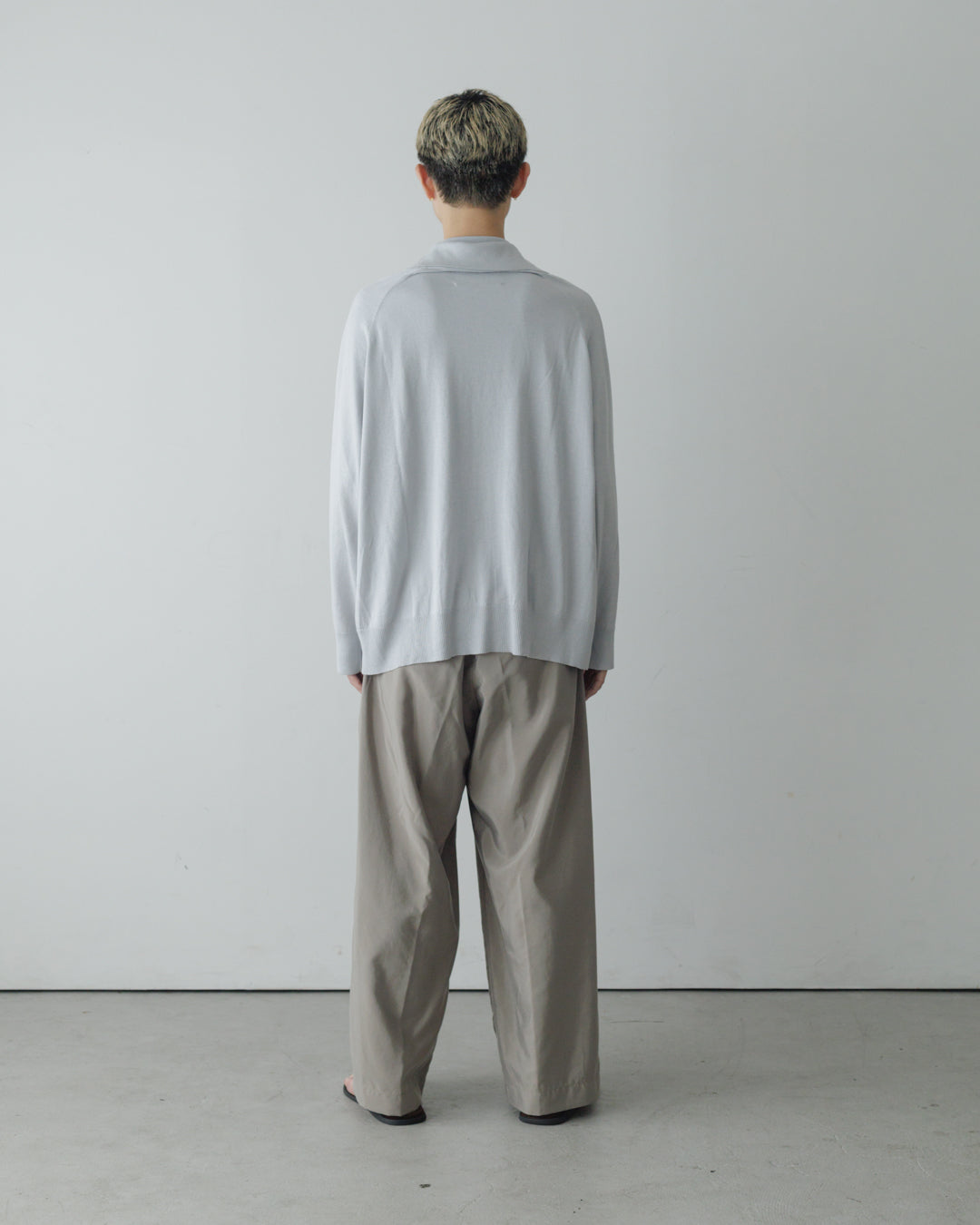 【house of naked】SILKxCASHMERE GARDIGAN I, LIGHT GRAY