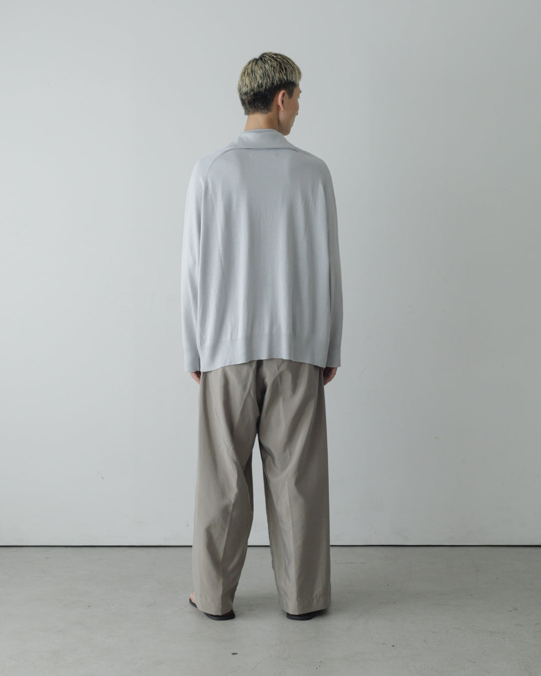 【house of naked】SILKxCASHMERE GARDIGAN I, LIGHT GRAY