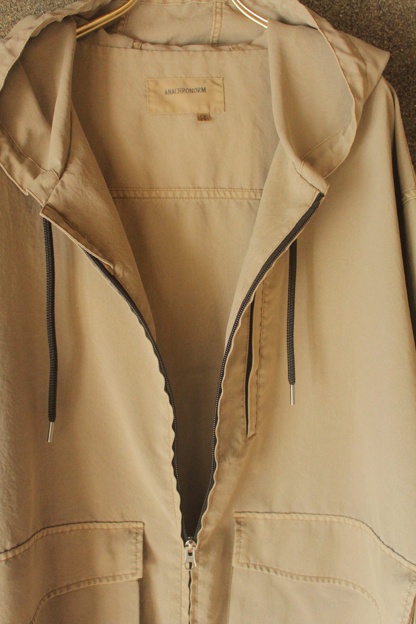 POLYESTER LIGHTWEIGHT JACKET, GRAY BEIGE