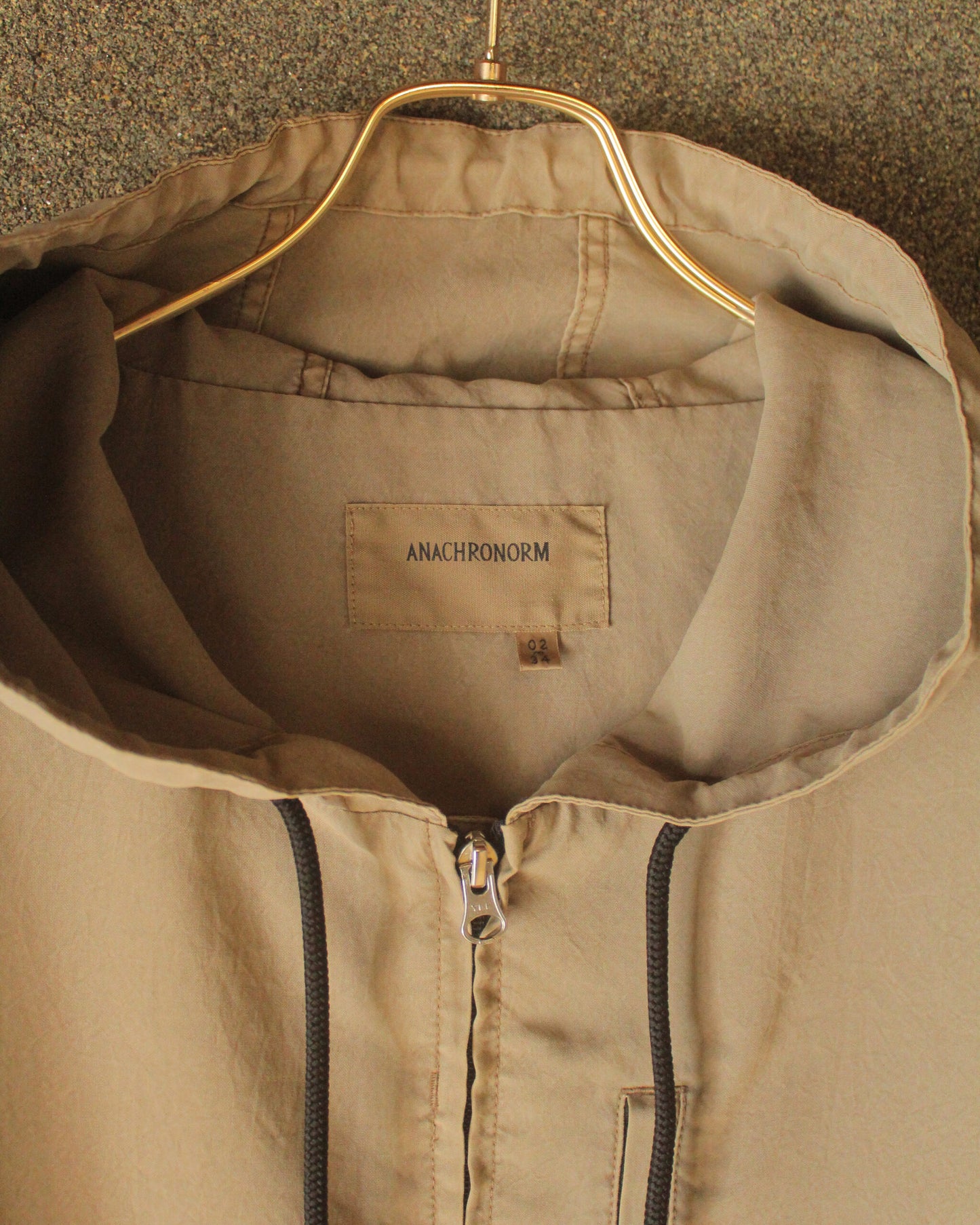 POLYESTER LIGHTWEIGHT JACKET, GRAY BEIGE