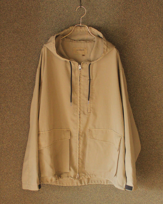 POLYESTER LIGHTWEIGHT JACKET, GRAY BEIGE