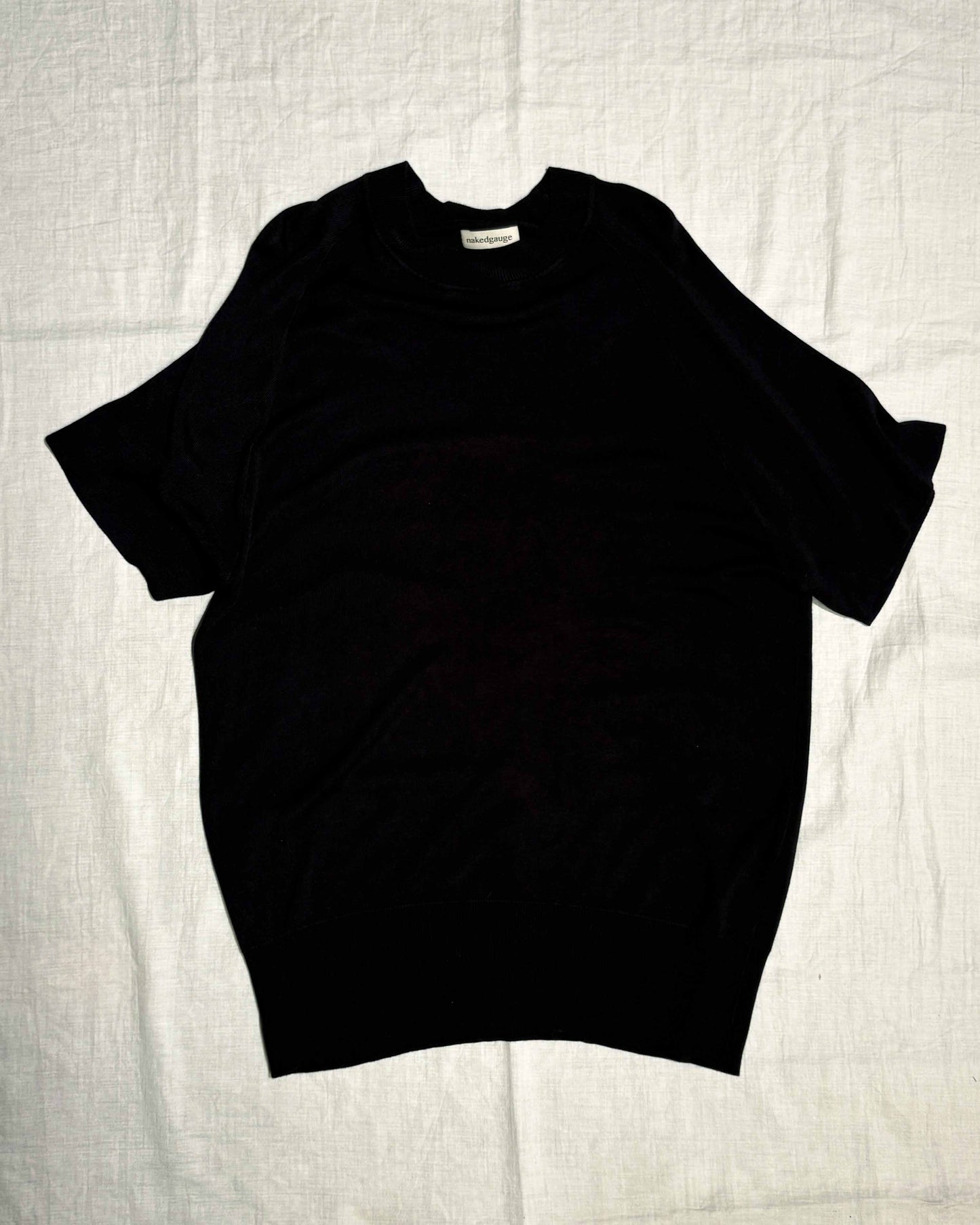 RAGLAN CREW NECK SS, BLACK