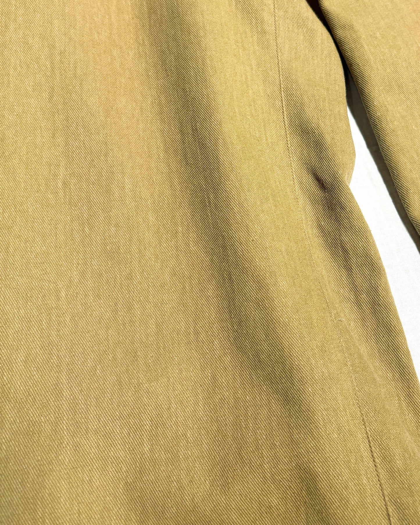 【nakedgauge】COTTONxLINEN PIGMENT DYED ASHLEY PANTS, KHAKI