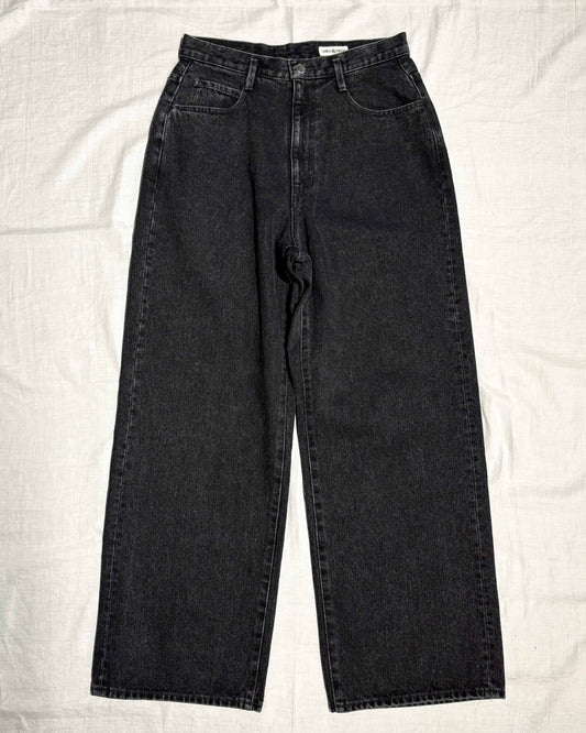 【nakedgauge】BLACK DENIM FD ASHLEY JEANS, BLACK