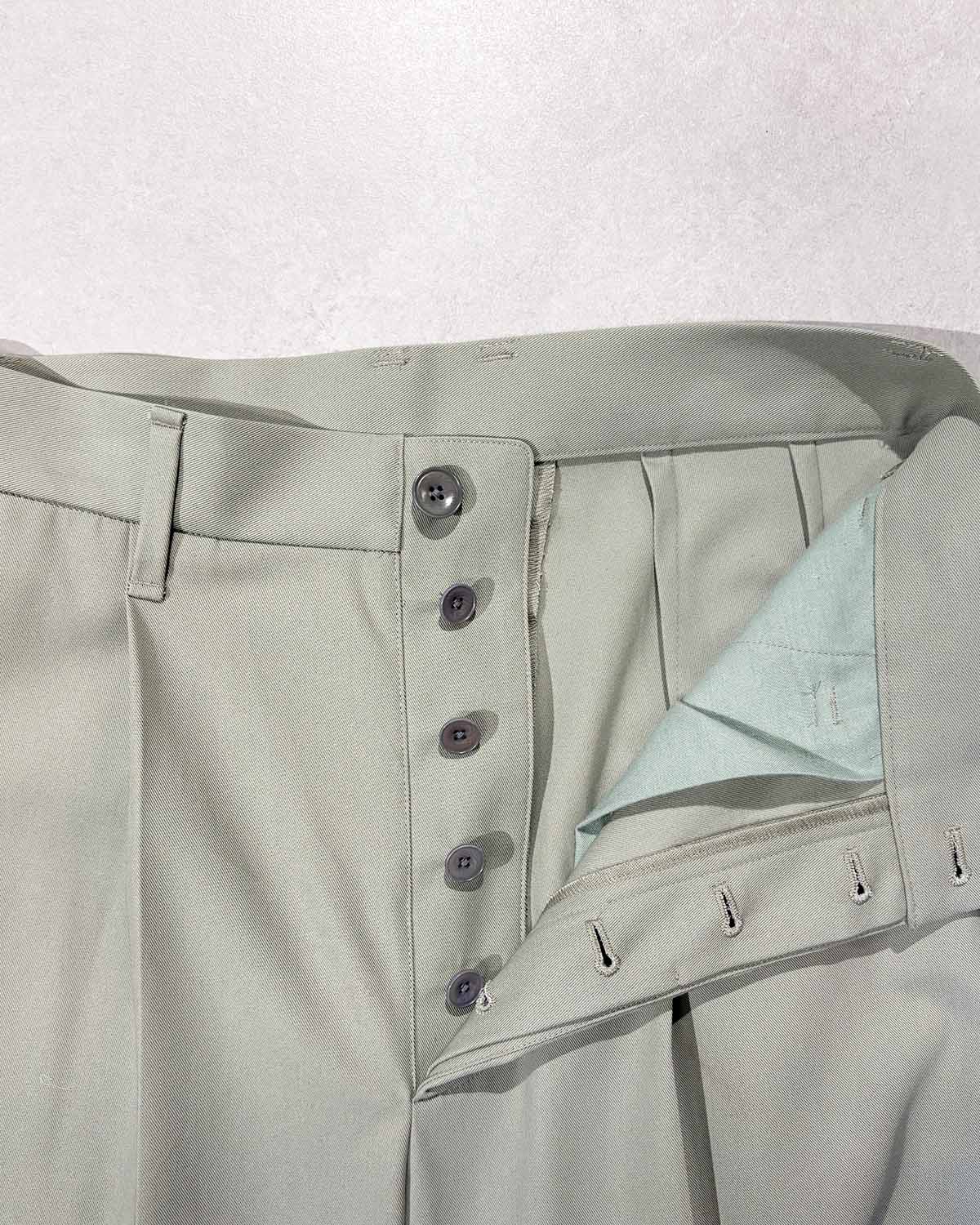 COTTON TROUSERS, SEAGRASS