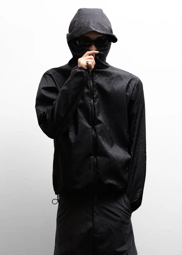 【ryaw】Inverted Pleat SHELL, BLACK