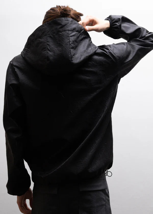 【ryaw】Inverted Pleat SHELL, BLACK
