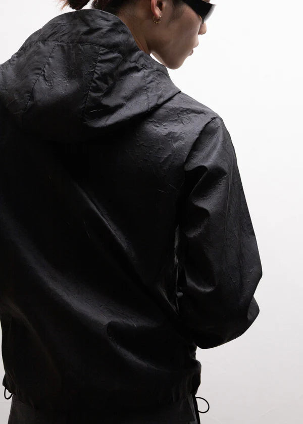 【ryaw】Inverted Pleat SHELL, BLACK