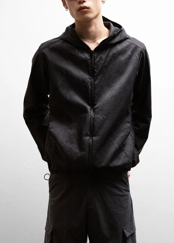 【ryaw】Inverted Pleat SHELL, BLACK