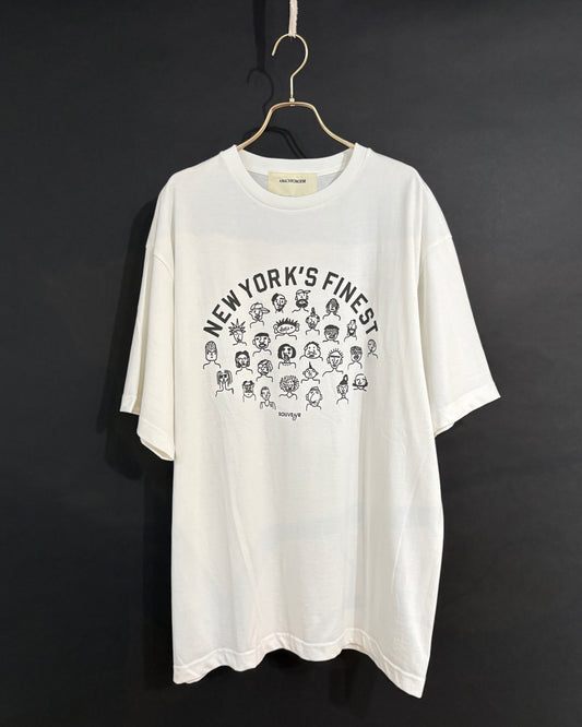 【ANACHRONORM】NYC FACES S/S T-S, WHITE